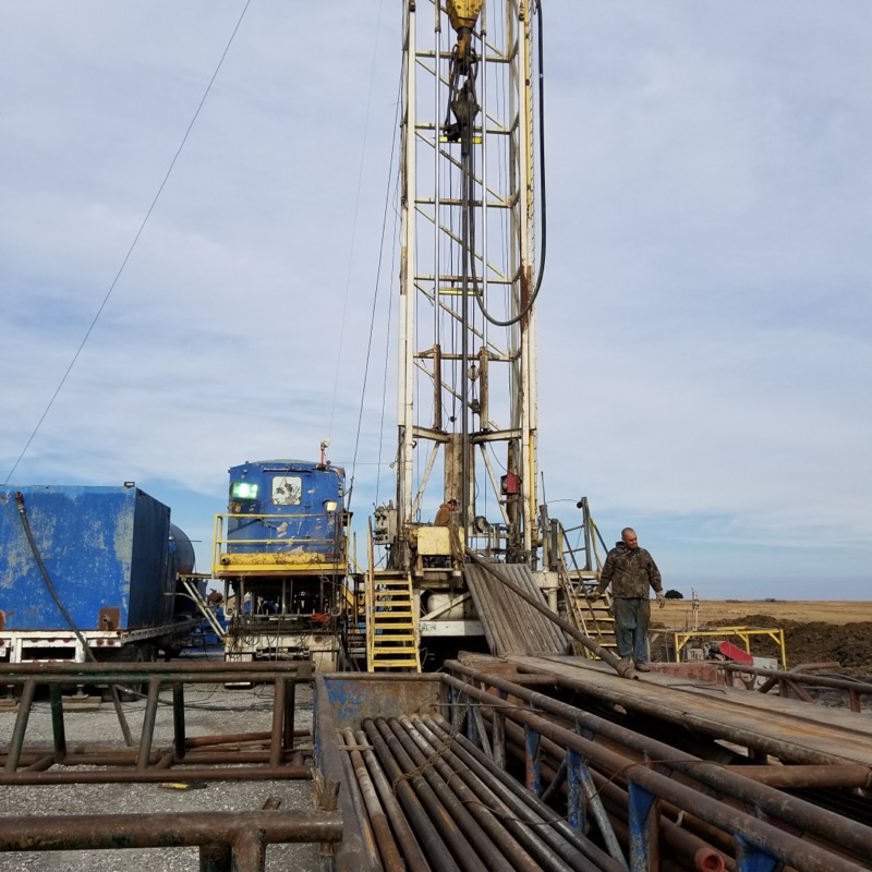Drilling rig on location in Osage County, Oklahoma